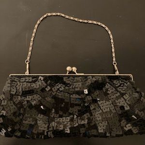 Apt 9 Black Sequence Clutch/Wristlet (New Without Tags) - Evening